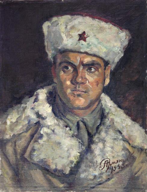 Румянцев А.Я. Портрет фронтовика. 1943 Румянцев А.Я. Портрет фронтовика. 1943